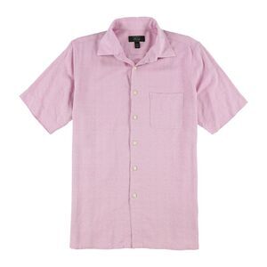 Club Room Mens Silk Blend Button Up Shirt, NWT
